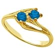 14K Yellow Gold Sapphire Ring