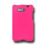 Amzer Rubberized Snap On Crystal Hard Case for HTC Aria - Hot Pink