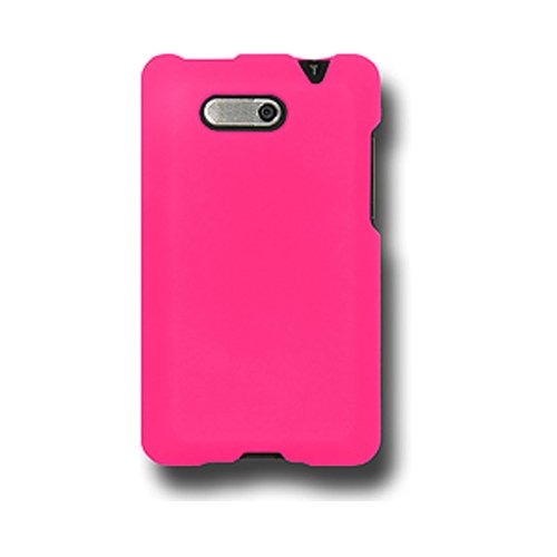 Amzer Rubberized Snap On Crystal Hard Case for HTC Aria - Hot Pink