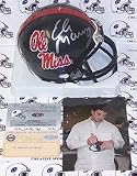 Eli Manning Autographed Mississippi (Ole Miss) Rebels Mini Football Helmet