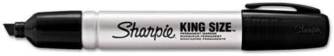 SANFORD INK COMPANY 15661PP King Size Permanent Markers, Black, 4/Pack