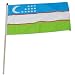 Uzbekistan Flag 12 x 18 inch