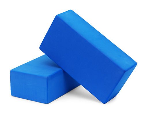 One Hi-Density Blue Yoga Brick