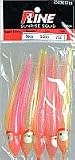 P-Line Sunrise Squid 4 1/2" 5per pk Pink Yellow Clear #SQ45-254