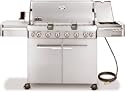 Weber 2880301 Summit S-670 Stainless-Steel Natural-Gas Outdoor Grill with Tuck-Away Rotisserie