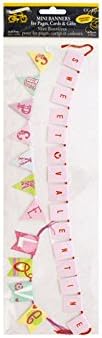 JT Scrapbooking Sweet Valentine Banners with Embossed Accents (24 Pack), Mini
