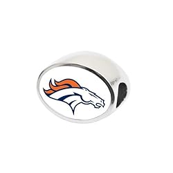 Denver Broncos Charm Bead Fits Most Pandora Style Bracelets Like Pandora Chamilia Biagi Zable & More