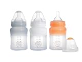 Prince Lionheart Medical Grade Silicone Bottles 3-Pack, 4oz