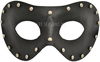 Leather Studded Mask - Male