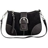 Embassy Black Faux Suede Purse