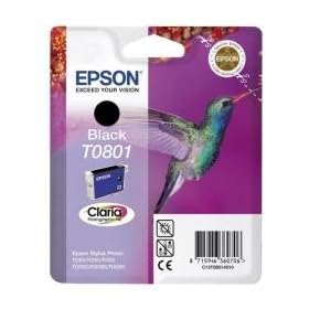 Epson Original T0801  Claria Black Ink Cartridge