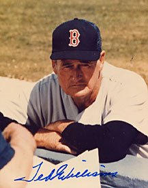 Ted Williams Autographed / Signed Boston Red Sox Baseball 8x10 Photo