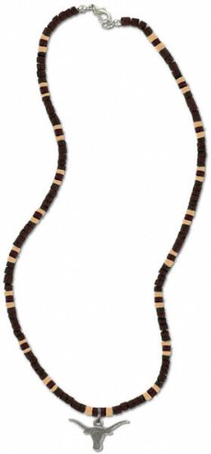 Texas Longhorns Men’s Wood Bead Necklace (Alternate Color)