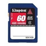 Kingston Technology SDV/4GB SDHC Video Card (Blue)