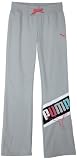 Puma Girls 7-16 Big Trico Pant,Grey,XL (16)