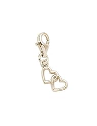 Rembrandt Charms Heart Charm with Lobster Clasp, 10K Yellow Gold