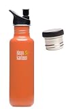 Klean Kanteen 27 oz Stainless Steel Water Bottle with 2 Caps (Sport Cap 2.0 and Stainless Flat Cap) Best Buy Klean Kanteen