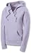 Womens Champion Sueded Fleece Pullover Hoodie Purple L