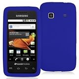 GTMax Soft Silicone Skin Cover Case - Blue for Samsung Galaxy Prevail M820  ....