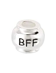 Kera "Best Friend Forever" Bead in Sterling Silver - Fits Most Pandora Bracelets