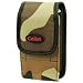 Cellet Camouflage Brown & Black Pouch For Motorola V3 Series, Sanyo Katana Series, & etc. With Cellet Removable Spring Belt Clip