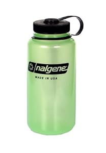 Nalgene 32oz Tritan Wide Mouth 2178-2031 Glows Green, 32 oz N