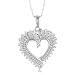 10K White Gold 0.75 Carat Diamond Pendant