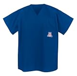 UA Logo University of Arizona Wildcats Scrub Top Shirt-Size SM- For HIM or HER -Officially Licensed NCAA College Logo Apparel