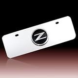 Nissan 350Z Logo Half-size Chrome License Plate