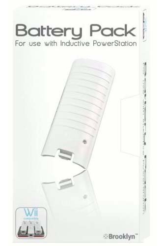 Brooklyn Inductive Wiimote Battery in Schwarz (700mAh)