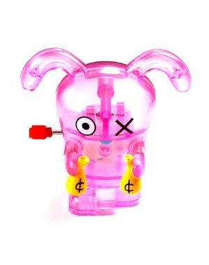 Uglydoll Clear Pink Ox Walking Spinning Wind Up Toy