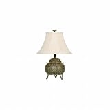 Mario Industries Artifacts Antique Pewter One-Light Coin Pot Accent Lamp