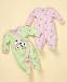 Baby : Little Me Baby Girls Frog Footie Pink Frog 3 months