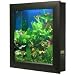 AquaVista 500 Wall Mounted Aquarium - AquaVista 500 with Rama Background and Black Frame - A16292 02
