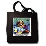 Good News Bad News On Anti-Depressants - Black Tote Bag JUMBO 20w X 15h X 5d