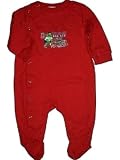 Boston Red Sox Newborn Baby Footed Red Romper by Pine Sports