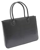 Monolith Ladies Leather Laptop Bag Black