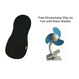 Meeno Babies "Cool Mee" Universal Stroller Seat Liner Cover with FREE CLIP ON FAN (BLACK) Meeno Babies "Cool Mee" Universal Stroller Seat Liner Cover with FREE CLIP ON FAN (BLACK)