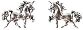 Tiny Unicorn Stud Earrings in Sterling Silver