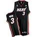 Miami Heat Dwayne Wade #3 Kids / Toddler Black Swingman Road Jersey