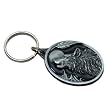 Howling Wolf Pewter Key Chain