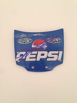 Jeff Gordon NASCAR PEPSI Dupont Racing Signed 4x4 Plastic Hood #26 - Autographed NASCAR Miscellaneous Items