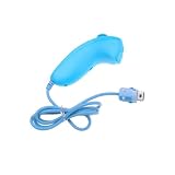 Blue Nunchuck Game Controller for Nintendo Wii Console