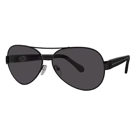 FENDI FS396ML 001 BLACK METAL SUNGLASSES