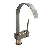 Tophome 冷熱混合水栓 キッチン用　キッチン蛇口　 台所蛇口 台所蛇口 シングルレバー 泡沫 混合水栓 水道 蛇口 シンク や 洗面台 水栓金具　ブロンズ色