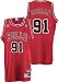 Dennis Rodman Chicago Bulls Adidas Red Swingman Jersey - M