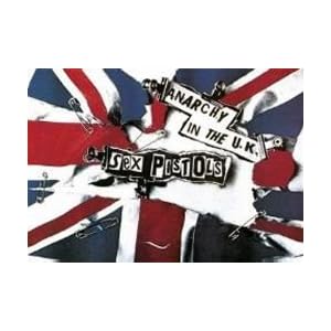 Anarchy In The UK - Poster rock avec le drapeau anglais Union Jack