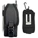 Small Canvas Sport Pouch in Black - Universal and Weather-Proof with Climbing Clip and Heavy Duty