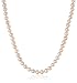 Amazon Collection Sterling Silver White Freshwater Cultured A Quality Pearl Necklace (5.5-6mm)