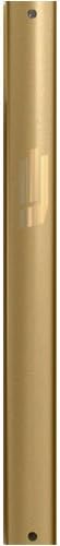 Curved and Sandblasted Gold 7" Mezuzah Holder